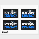 Grappige Golf Stickers - Hoe Rijd Ik? (Vel)