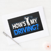 Grappige Golf Stickers - Hoe Rijd Ik? (Envelop)