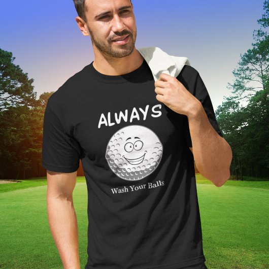 Grappige golf T-shirt met dubbele betekenis voor m