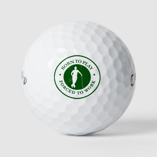 Grappige Golf Thema Humor Uitvoerende Golfballen (Voorkant)