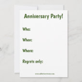 Grappige golf thematische trouwfeest uitnodiging (Achterkant)