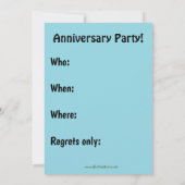 Grappige golf thematische uitnodiging voor jubileu (Achterkant)