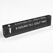 Grappige Golf Theme Desk Plaques Naambordje
