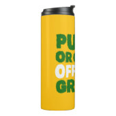 Grappige Golf Trash Talk Putt of Ga van de Green Thermosbeker (Gedraaid links)