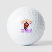 Grappige Golf Vader Foto Kost Veel Ballen Humor (Voorkant)