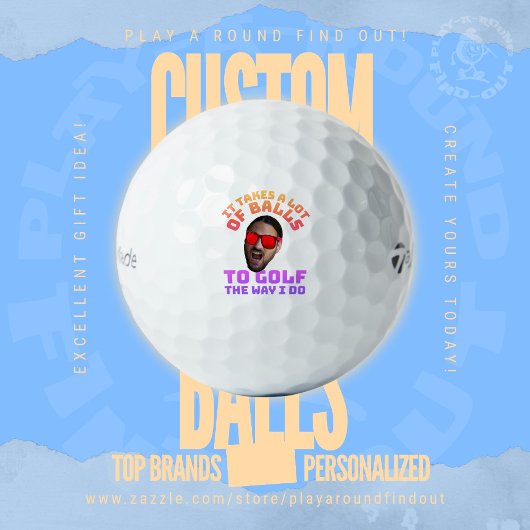 Grappige Golf Vader Foto Kost Veel Ballen Humor