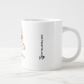 Grappige Golf Vader Monogram Retro Schedel Gekruis Grote Koffiekop (Rechts)