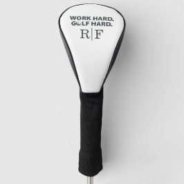 Grappige Golf Vader Monogram Werk Hard Golf Hard Golfheadcover