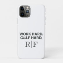 Grappige Golf Vader Monogram Werk Hard Golf Hard I