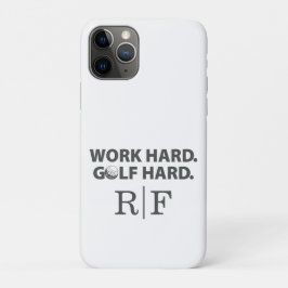 Grappige Golf Vader Monogram Werk Hard Golf Hard I Case-Mate iPhone Case