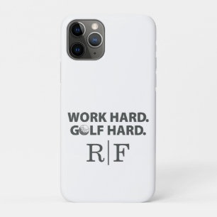 Grappige Golf Vader Monogram Werk Hard Golf Hard I Case-Mate iPhone Case