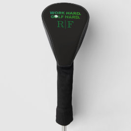 Grappige Golf Vader Monogram Werk Hard Golf Hard Z Golfheadcover