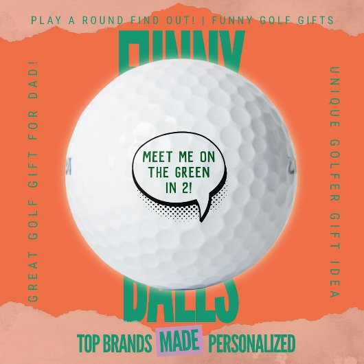 Grappige Golf Vader Ontmoet Me Op De Green In 2 St Golfballen