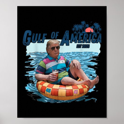Grappige  Golf van Amerika 2025 Amerikaanse FLA Poster (Voorkant)