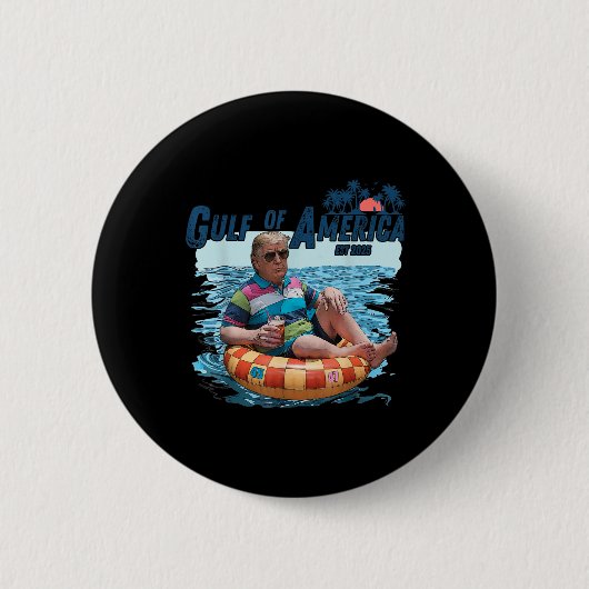 Grappige Golf van Amerika 2025 Amerikaanse FLA Ronde Button 5,7 Cm (Voorkant)