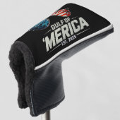 Grappige Golf van Amerika 2025 Retro zonnebril Golfheadcover (3/4 voorkant)