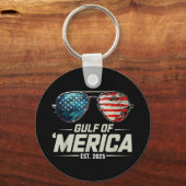 Grappige Golf van Amerika 2025 Retro zonnebril Sleutelhanger (Voorkant)