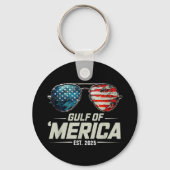 Grappige Golf van Amerika 2025 Retro zonnebril Sleutelhanger (Achterkant)
