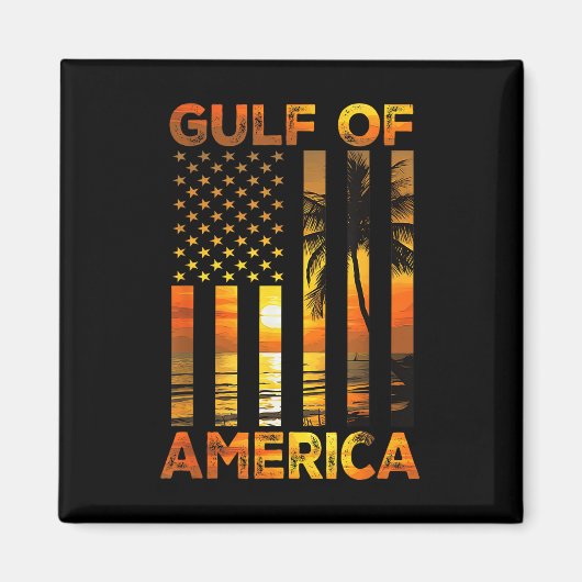 Grappige Golf van Amerika  Amerikaanse vlag Be Magneet (Voorkant)