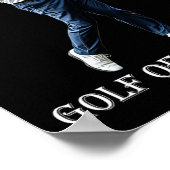 Grappige Golf Van Amerika Donald Trump Poster (Hoek)
