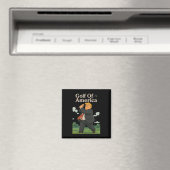 Grappige Golf Van Amerika Donald Trump Pun Magneet (Insitu (Vaatwasser))