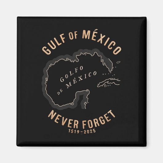 Grappige Golf van Amerika Golf van Mexico nooit vo Magneet (Voorkant)
