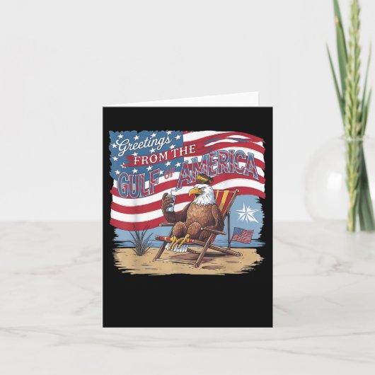 Grappige Golf van Amerika Trump groeten uit de Gol Kaart (Voorkant)