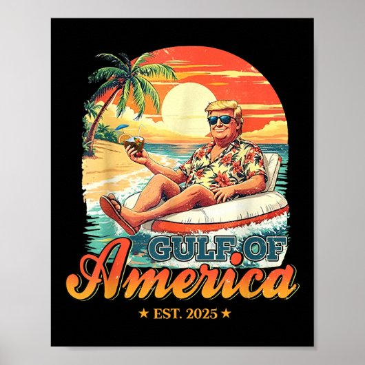 Grappige Golf van de VS Amerika EST 2025 Amerikaan Poster (Voorkant)