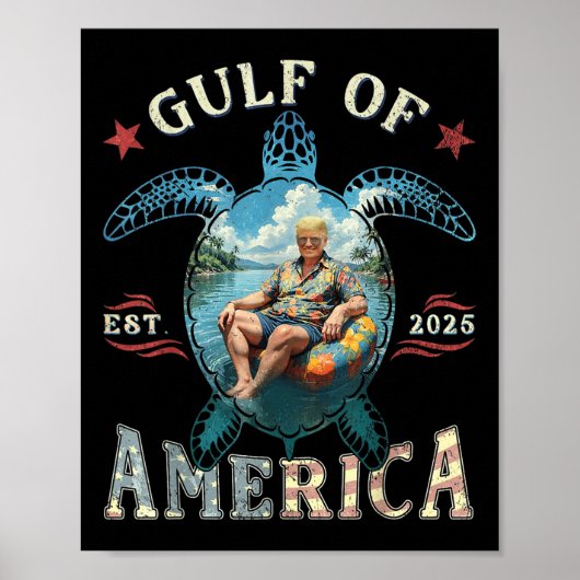 Grappige Golf van de VS Amerika EST 2025 Amerikaan Poster (Voorkant)
