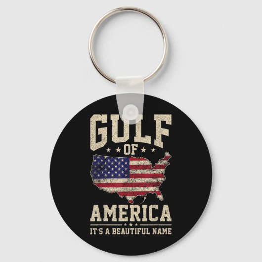 Grappige Golf van Verenigde Staten  Golf van Mexic Sleutelhanger (Voorkant)