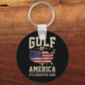 Grappige Golf van Verenigde Staten  Golf van Mexic Sleutelhanger (Voorkant)