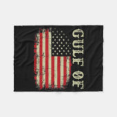 Grappige Golf van Verenigde Staten van Amerika Vla Fleece Deken (Voorkant (Horizontaal))