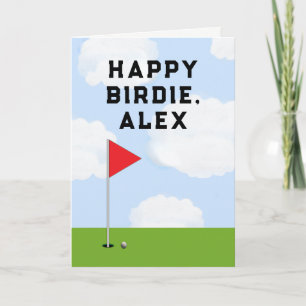 Grappige Golf Verjaardag Kaart