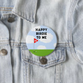 Grappige golf verjaardag ronde button 7,6 cm (In situ)