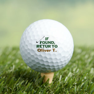 Grappige Golf Verloren En Gevonden Vader Naam Ontw Golfballen