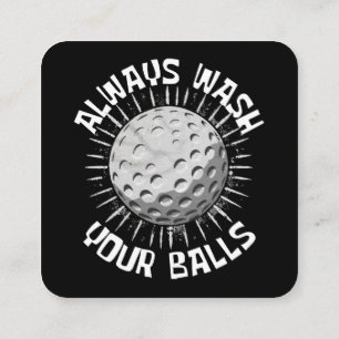 Grappige golf vierkante visitekaartje