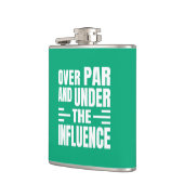 Grappige Golf Vinyl Omwikkelde Flask Heupfles (Links)