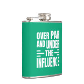 Grappige Golf Vinyl Omwikkelde Flask Heupfles (Rechts)