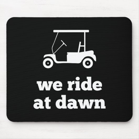 Grappige Golf We Rijden Bij Dageraad Papa Muismat (Voorkant)