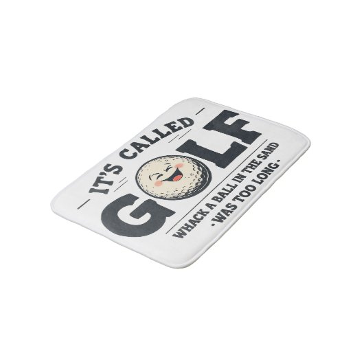 Grappige golfbadmat voor golfer badmat (Gekanteld)