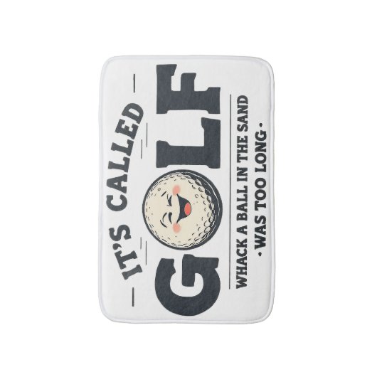 Grappige golfbadmat voor golfer badmat (Voorkant Verticaal)