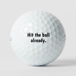 Grappige golfbal cadeau set voor papa, mama en gol golfballen