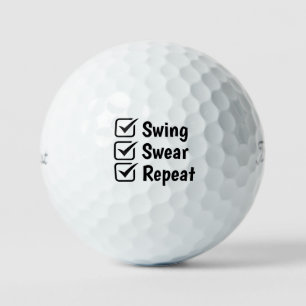 Grappige golfbal cadeau set voor papa, mama en gol golfballen
