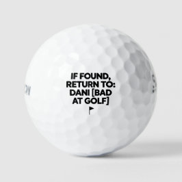 Grappige Golfbal Cadeau voor Dani | Als Gevonden R Golfballen