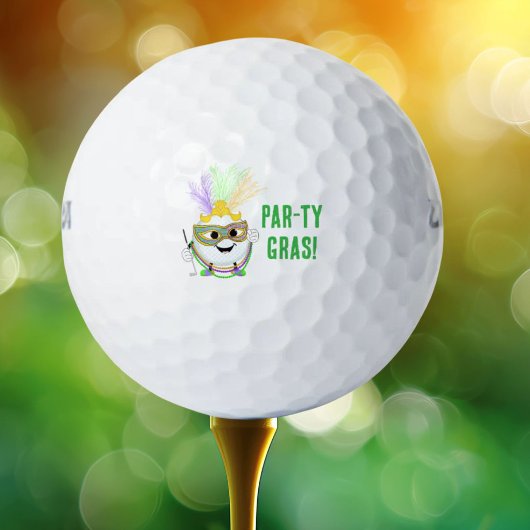 Grappige Golfbal die Carnaval Viert Golfballen