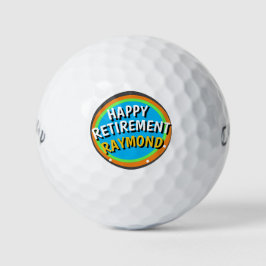 Grappige golfbal HAPPY PENSIOEN Golfballen