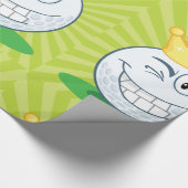 Grappige Golfbal Koning Van Golfen Cadeaupapier (Hoek)