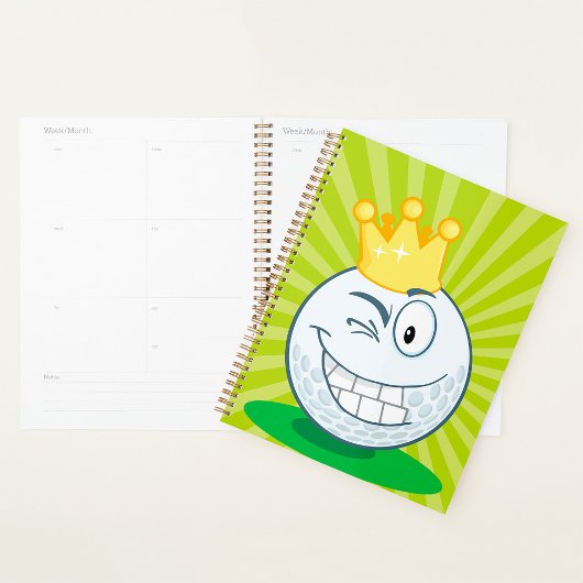 Grappige Golfbal Koning Van Golfen Planner