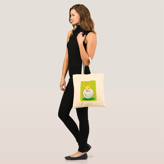 Grappige Golfbal Koning Van Golfen Tote Bag