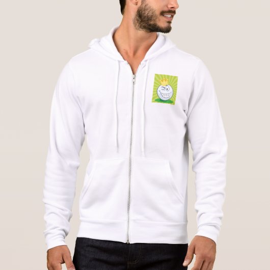 Grappige golfbal koning van het golfen hoodie (Voorkant)